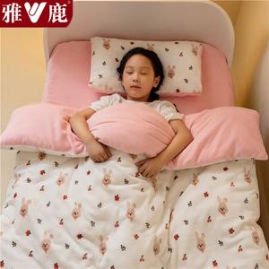 Yalu Детское одеяло 120х150 см, вес 2,25 кг, молочный флис, комплект (чехол+наполнитель), категория А, съемный чехол, цвет Sweet Rabbit Paradise