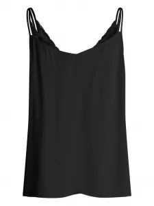 Топ на бретелях с кружевной отделкой Boss, черный