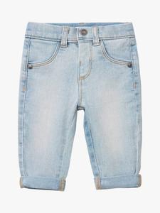 Детские джинсы с отложными манжетами Benetton, светло-синий