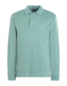 Рубашка поло Giorgio Armani, серо-зеленый