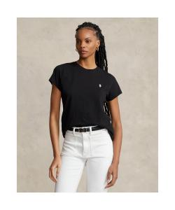 Футболка с круглым вырезом из хлопкового трикотажа Polo Ralph Lauren, цвет 001 Black