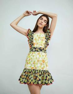 Glamorous мини-платье без рукавов с квадратным вырезом в стиле ретро с цветочным принтом