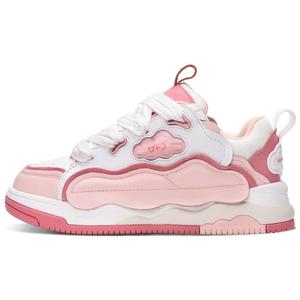 Кеды, скейтборд обувь женская низкая розовый Unnamed Forces, розовый