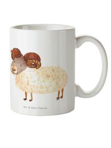 Детская кружка со знаком зодиака Овен, без слов, белого цвета Mr. & Mrs. Panda