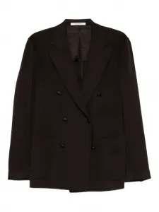 Двубортная куртка с карманами Tagliatore, коричневый