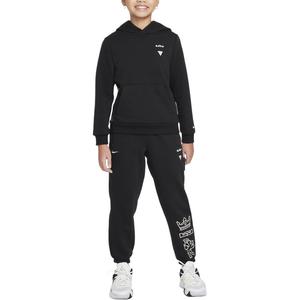 Штаны STANDARD ISSUE DRI FIT Black/Light Ivory White для подростков Nike, черный/светло-белый