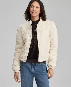 Женская стеганая куртка с вышивкой And Now This, золото