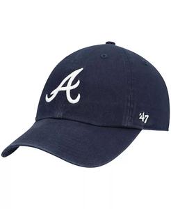 Мальчики темно-синий Atlanta Braves Team Logo Clean Up Регулируемая шапка '47 Brand