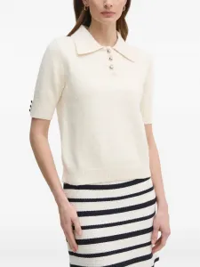 Вязаное изделие на пуговицах Oui, белый