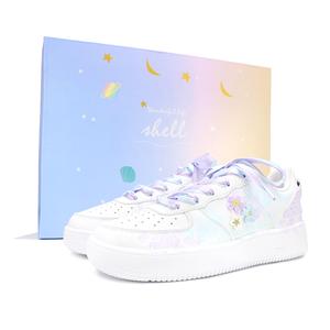 QIAODAN Кроссовки для скейтбординга Coverage с низким верхом, устойчивые к истиранию и скольжению, женские, синие, фиолетовые, белые