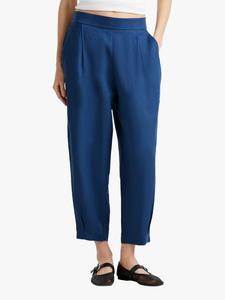 Укороченные брюки из льна Benetton, Air Force Blue