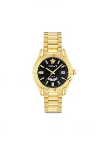 Наручные часы Greca GMT Fluted 41 мм Versace, черный