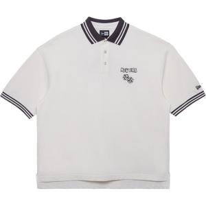 New Era Поло унисекс белое