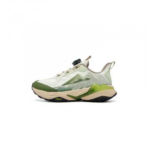 Кроссовки для бега Mountain Antelope 2.0 с низким верхом и износостойким отскоком для детей QIAODAN, белый/серый/зеленый