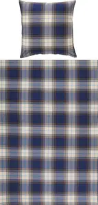 Постельное белье синее 1x 155x220 см + 1x 80x80 см REDBEST