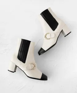 Ботинки BIJOUX BUCKLE SIDEGOREBOOTS Tocca, цвет White [001]