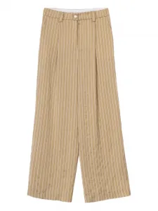 Полосатые брюки со складками Alysi, нейтральный