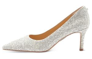 Высокие каблуки женские серебристые 7Or9