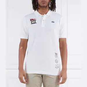 Рубашка поло стандартного кроя La Martina, белый