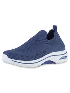 Кроссовки на шнуровке VAN HILL, синий