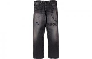 Джинсы с прямыми штанинами и принтом NEIGHBORHOOD, черный