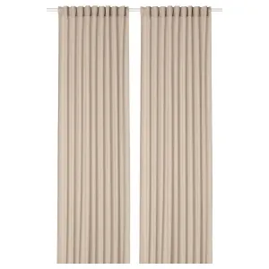 Гардины Ikea Rosenrobinia, 2 предмета, 145x300, бежевый