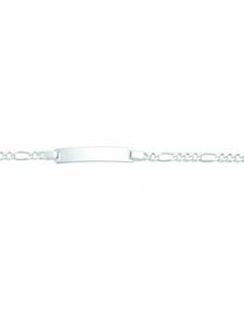 Adeliás Браслет Фигаро из серебра 925 пробы, 18,5 см, диаметр 3,1 мм