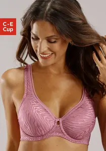 Бюстгальтер-минимайзер Nuance современного дизайна из блестящего материала, цвет Rosenholz