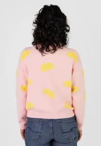 Джемпер с v-образным вырезом и фруктовым принтом "wolma" Kleinigkeit, Pink Lemonade