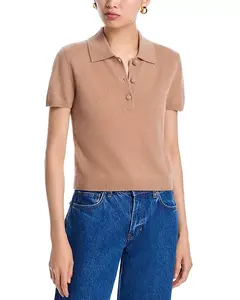 Эксклюзивный поло-свитер Aqua из 100% кашемира. Aqua, бежевый