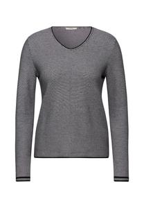 Джемпер MIT STRUKTURSTREIFEN Cecil, черный