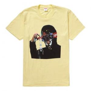 Футболка ss19 creeper tee pale yellow Supreme, желтый