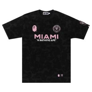 Футболка BAPE x Inter Miami CF Camo Tee, черный