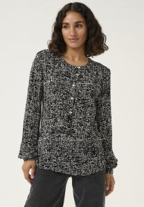 Блуза Kaffe Blouse, Black Turtledove Graphic Dot/Black