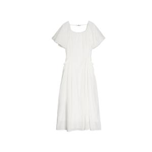 Женское платье с коротким рукавом ELLE, белый