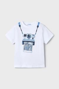 Детская хлопковая футболка Mayoral, синий