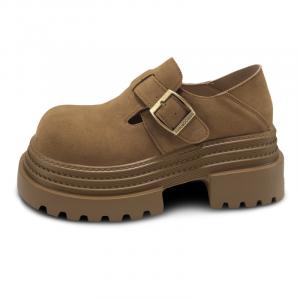 N6N8 Женские повседневные туфли на один каблук - хаки, цвет Khaki