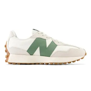 Кроссовки для женщин 327 New Balance, белый/зеленый