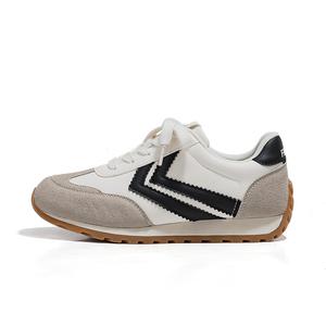 Feiyue Нескользящие износостойкие низкие повседневные туфли женские бежево-серо-черные