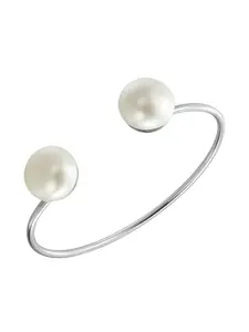 Браслет из речного жемчуга Obsidian, серебристый