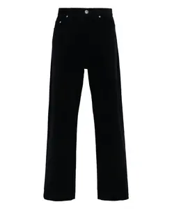 Синие вельветовые брюки прямого кроя A.P.C., синий