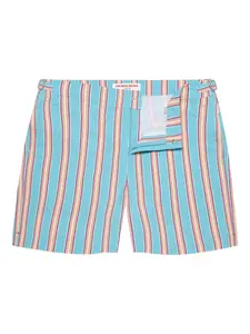 Полосатые плавки-шорты Bulldog Orlebar Brown, синий