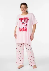 Пижамные трусы с принтом mit hoher taille и fruchtprint Zizzi, Cherry Blossom Aop