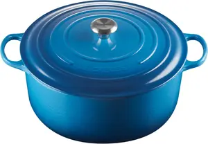 Кастрюля Le Creuset с эмалированным покрытием, синий