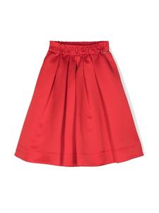 TWINSET Kids юбка со складками, красный