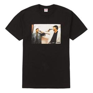 Футболка ss22 the killer trust tee bloody twins chow yun fat printing short sleeve black Supreme, черный