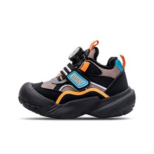 Противоскользящая теплая детская обувь для отдыха на природе ASK, черный/оранжевый