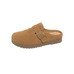 WUJI Массажные абразивостойкие закрытые тапочки женские Camel, цвет Camel