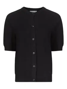 Кардиган Jodi в рубчик с короткими рукавами Loulou De Saison, черный