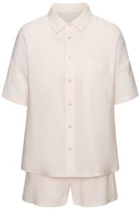 Короткий пижамный комплект LASCANA, кремовый